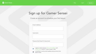 Sign up for lessons with Gamer Sensei | Gamer Sensei