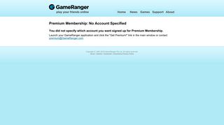 GameRanger: Premium Sign Up