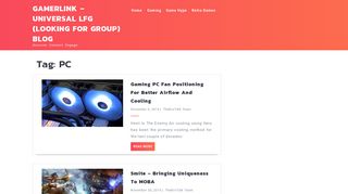 PC – GamerLink – Universal LFG (Looking For Group) Blog