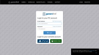 Login – GamersFirst Free To Play Multiplayer Online Games
