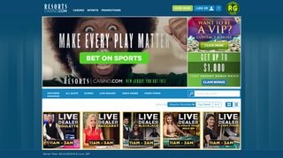 ResortsCasino.com: Play New Jersey Online Casino Games | Get up ...