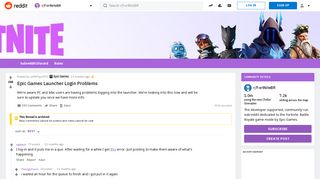 Epic Games Launcher Login Problems : FortNiteBR - Reddit