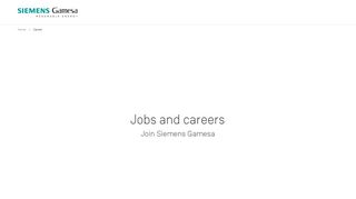 Jobs and Career I Siemens Gamesa
