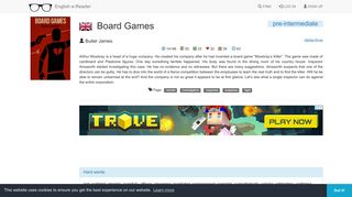 Board Games - Butler James - English-e-reader