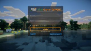 Elite Game Servers - Login