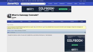 What is Gamespy Comrade? - Crysis Message Board for PC ...