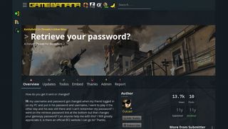 Retrieve your password? | Battlefield 2 Forum Threads - GameBanana