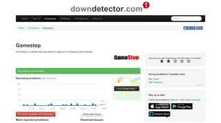 Gamestop down? Current problems and outages | Downdetector
