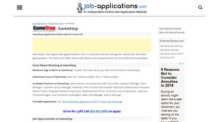 GameStop Application, Jobs & Careers Online - Job-Applications.com
