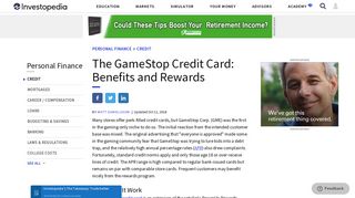 The GameStop Credit Card: Benefits and Rewards - Investopedia