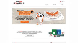 PowerUp Rewards - Home Page - GameStop