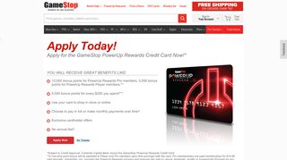 PowerUp Rewards Credit Card - GameStop