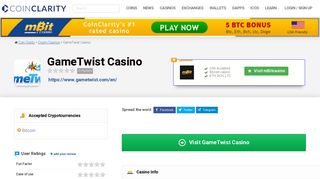 GameTwist Casino - Reviews, Games, Bonus & Deposit Options 2018