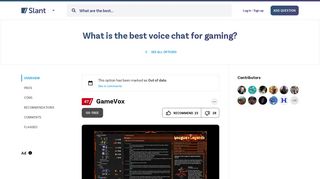 GameVox - What is the best voice chat for gaming? - Slant