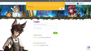 Login - Fiesta Online - 3D Anime MMORPG - Gamigo