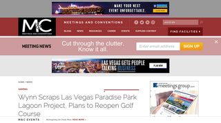 Wynn Scraps Las Vegas Paradise Park Lagoon Project, Plans to ...