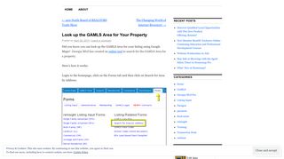 Look up the GAMLS Area for Your Property |