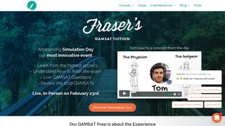 Fraser's GAMSAT | GAMSAT Prep | Best GAMSAT Course & Tutors
