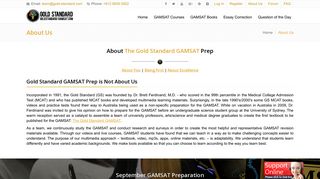 About Us – GAMSAT Prep by Goldstandard-Gamsat