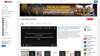 Gold Standard GAMSAT - YouTube