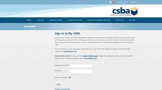 Sign in to My CSBA - California School Boards Association