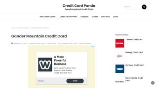 Gander Mountain Credit Card Review 2019 [Login and Payment ...