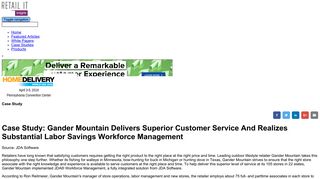 Case Study: Gander Mountain Delivers Superior Customer Service ...