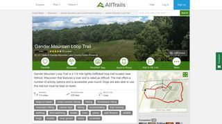 Gander Mountain Loop Trail - Wisconsin | AllTrails