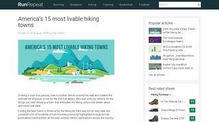 America's 15 most livable hiking towns | RunRepeat