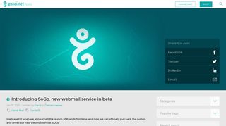 Introducing SoGo: new webmail service in beta | Gandi News