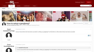 How to setup a gangbang? - Bareback Community Forum - Bareback ...