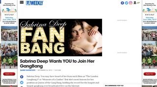 Sabrina Deep Wants YOU to Join Her GangBang | L.A. Weekly