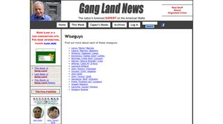 Wiseguys - index | Gang Land News
