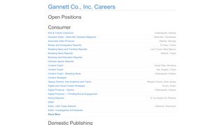 Gannett Co., Inc. Careers - Jobvite