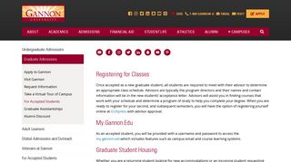 Gannon University | For Accepted Students