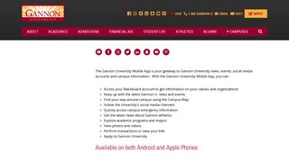 Gannon University | Mobile App