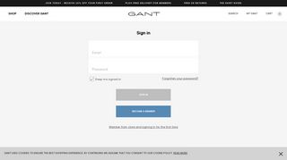 Sign In - Gant