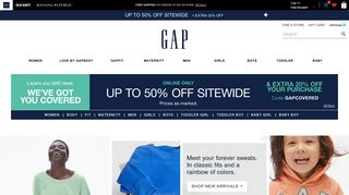 Gap: Shop Women, Men, Maternity, Baby & Kids Clothes Online