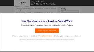 Gap, Inc. Perks at Work
