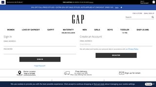 My GAP Account Login | Gap® EU
