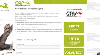 Newsletter and Promotions Signup | GAP