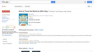 How to Travel the World on $50 a Day: Third Edition: Travel Cheaper, ...
