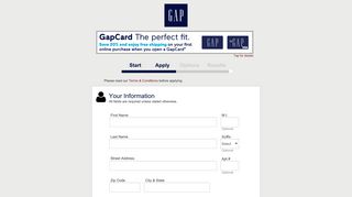 GAP - Apply for the GAP Credit Card - Synchrony