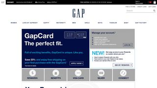 credit card - Gap
