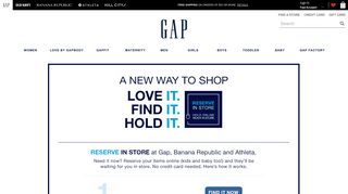 Reserve in Store - Gap