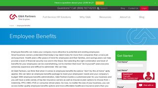 Employee Benefits - G&A Partners