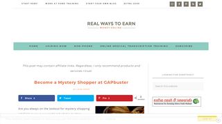 Become a Mystery Shopper at GAPbuster - Real Ways to Earn