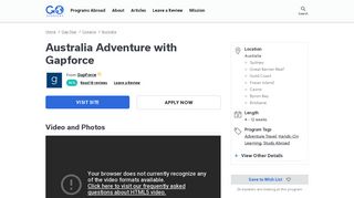 Australia Adventure with Gapforce | Go Overseas