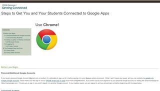 Getting Connected to your YRDSB Google Apps Account - Google Sites
