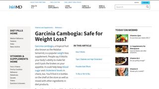 Garcinia Cambogia: Safe for Weight Loss? - WebMD